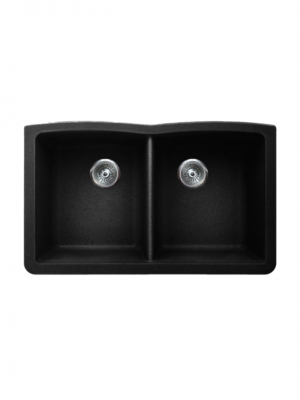 Vertu-E Undermount Black NuGranite Sink